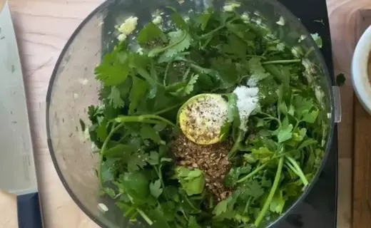 Add spices, garlic, lime, and salt