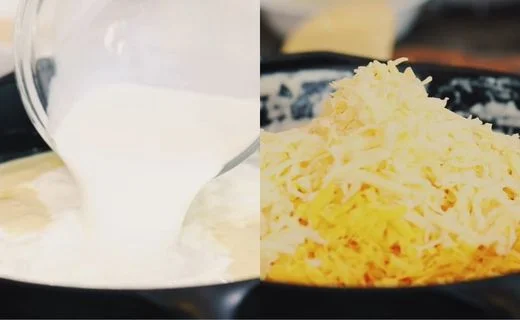 Add the Half-and-Half & Melt the Cream Cheese