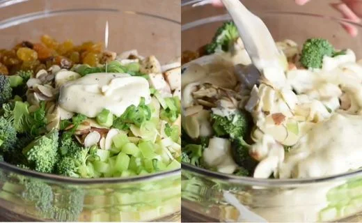 Assemble the Salad & Add the Dressing
