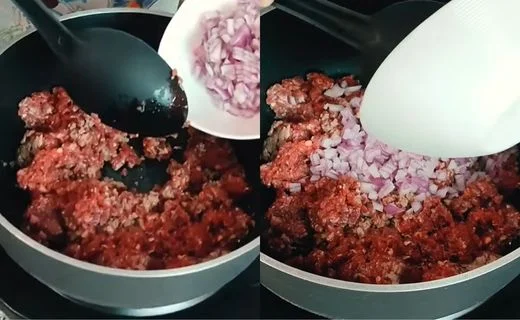 Brown the Beef and Onion