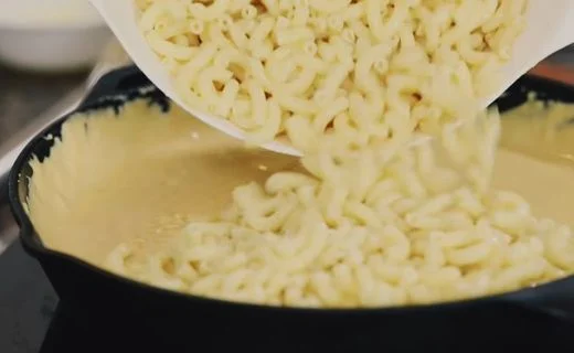 Combine the Pasta and Sauce & Prepare the Topping