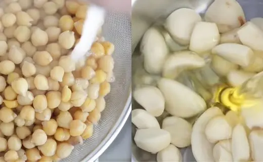 Cook the Chickpeas & Roast the Garlic