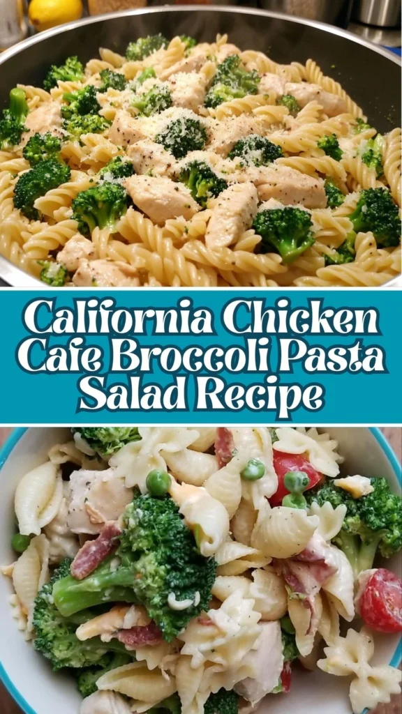 Copycat California Chicken Cafe Broccoli Pasta Salad Recipe