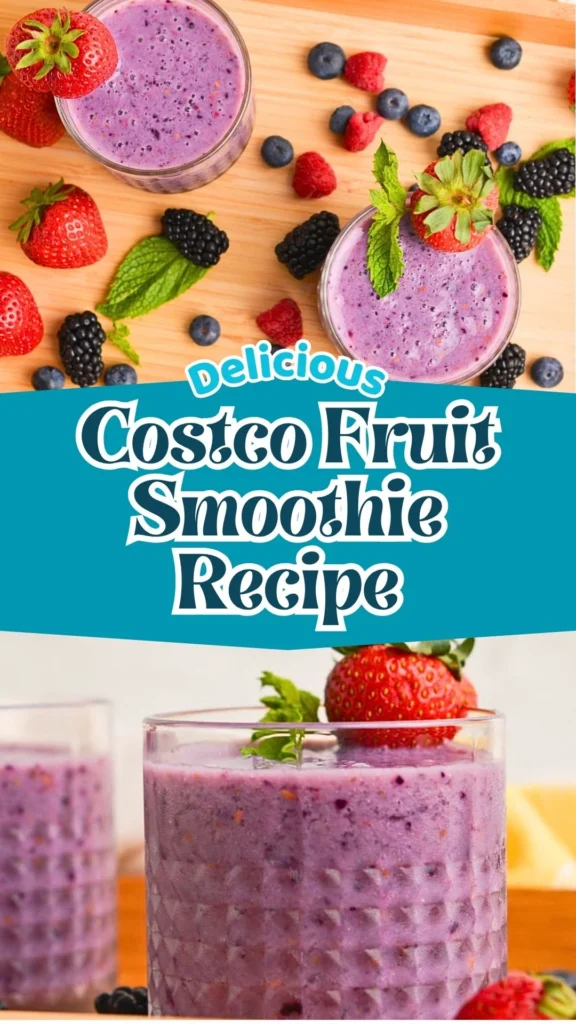 Copycat Costco Fruit Smoothie Recipe