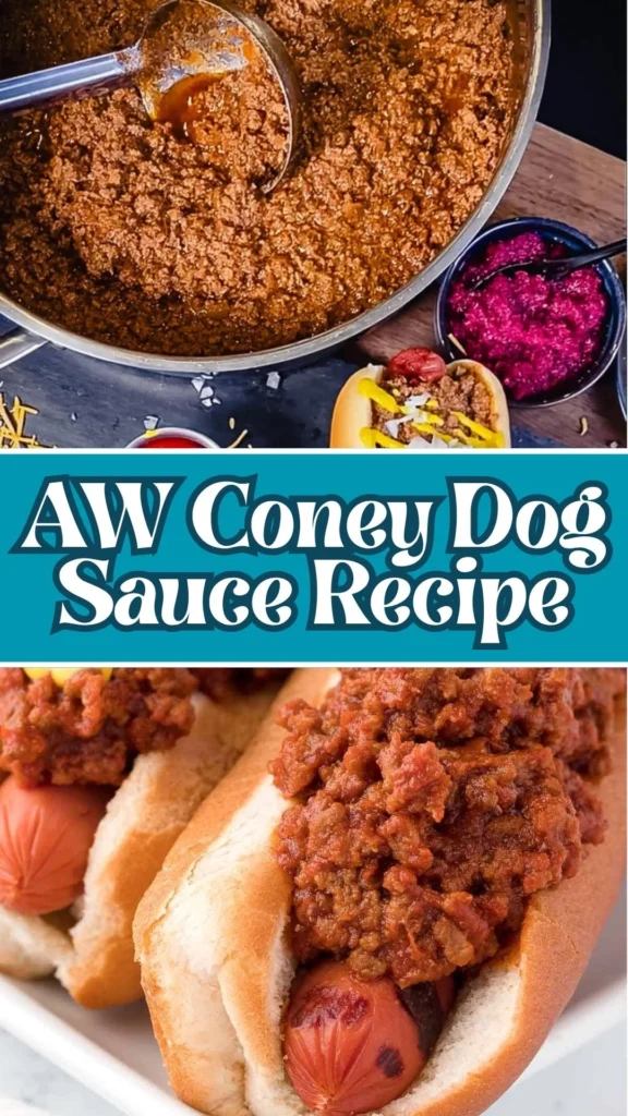 How to make AW Coney Dog Sauce