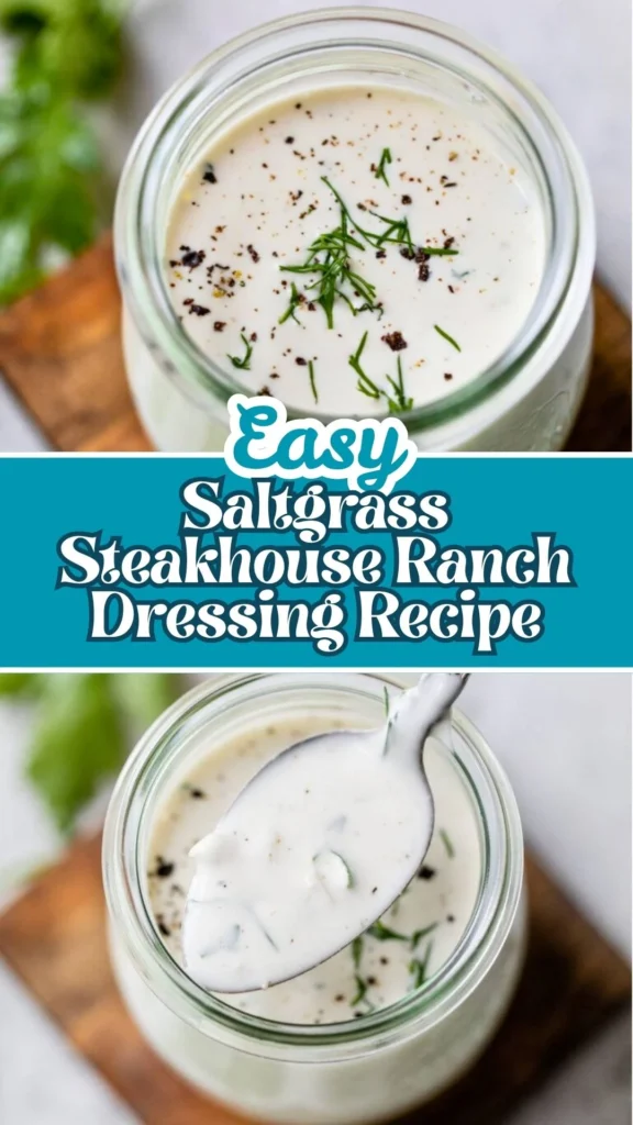 How to make Saltgrass Steakhouse Ranch Dressing