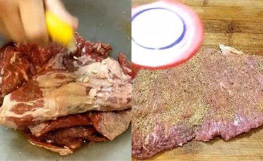 Marinate the Carne Asada