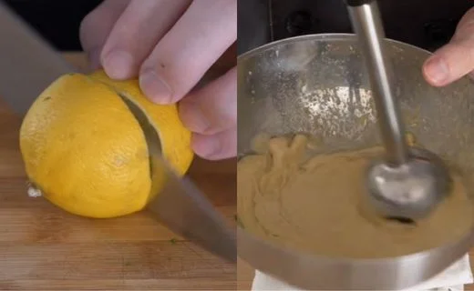 Prepare the Lemon & Make the Homemade Mayonnaise