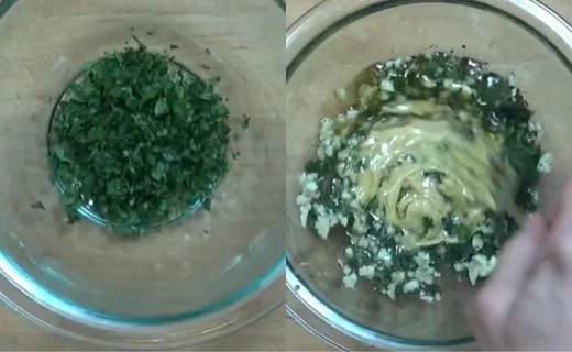 Prepare the Oven & Make the Herb Mixture