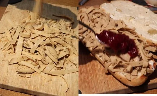 Prepare the Vegan Turkey & Assemble the Sandwich