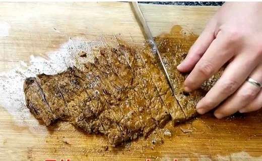 Slice the Carne Asada