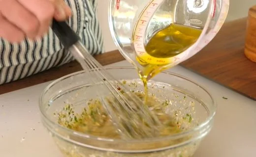 Slowly Add the Olive Oil & Taste and Adjust